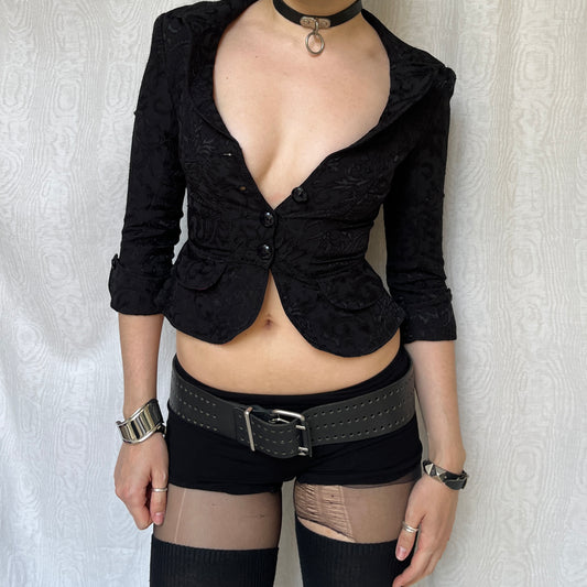Vintage 00s Gothic Bebe Blazer (XS)