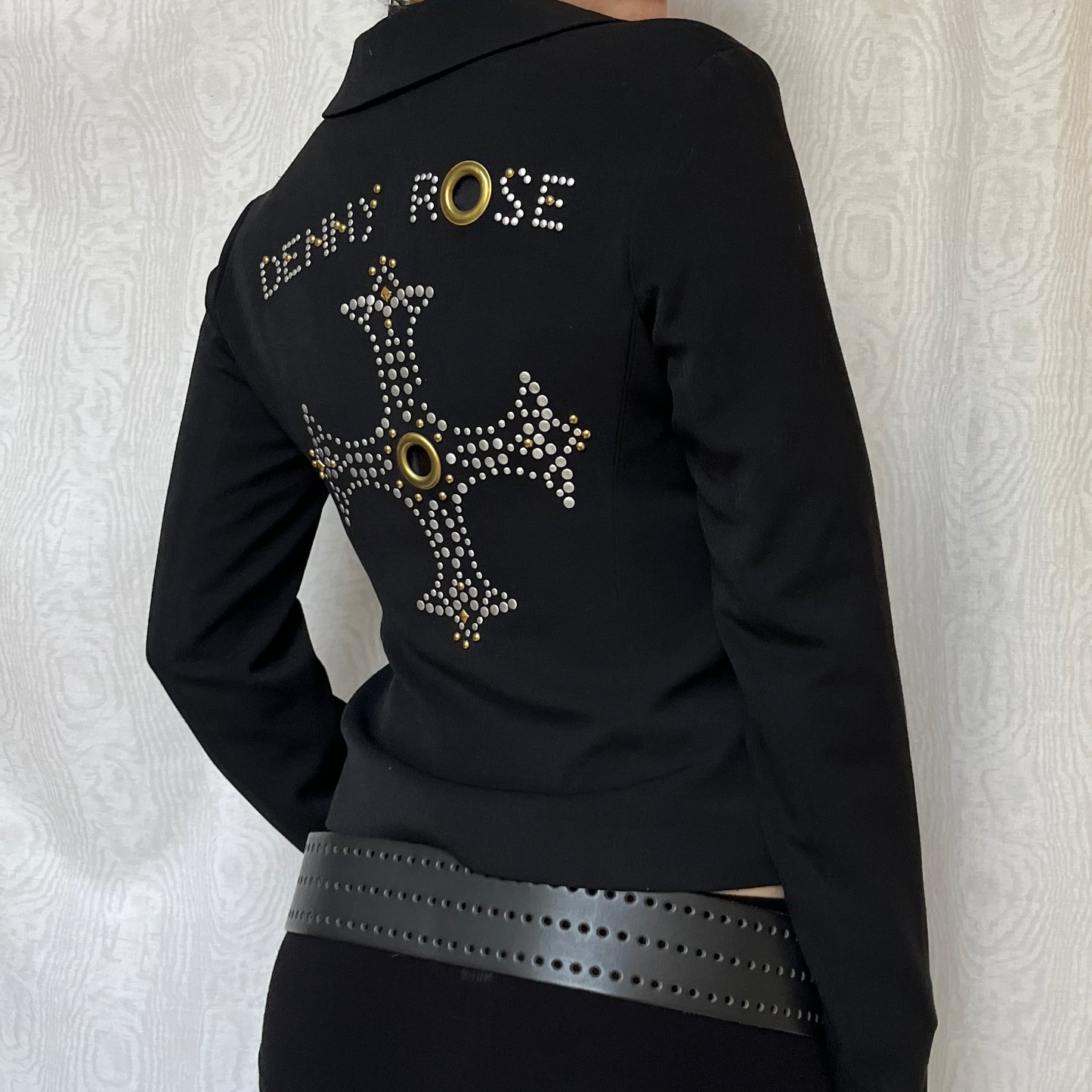 Vintage 00s Gothic Black Blazer (XS/S)