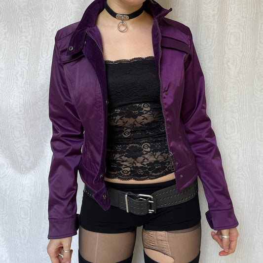 Vintage 00s Downtown Purple Jacket (S)