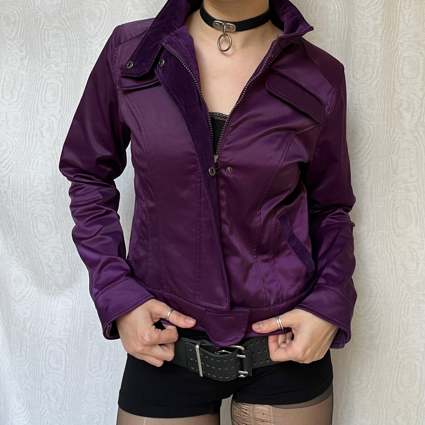 Vintage 00s Downtown Purple Jacket (S)