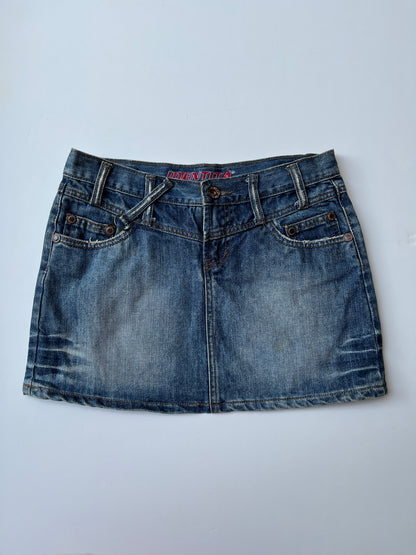 Vintage 00s Downtown Denim Mini Skirt (S)