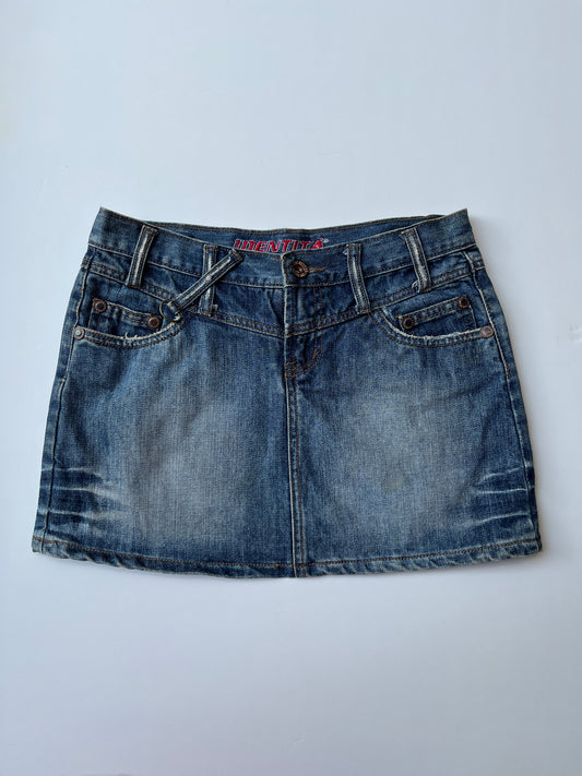 Vintage 00s Downtown Denim Mini Skirt (S)