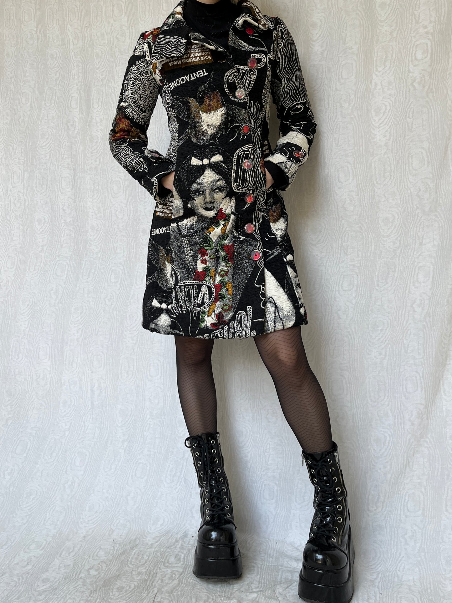 Vintage 00s Desigual Graphic Coat (S)