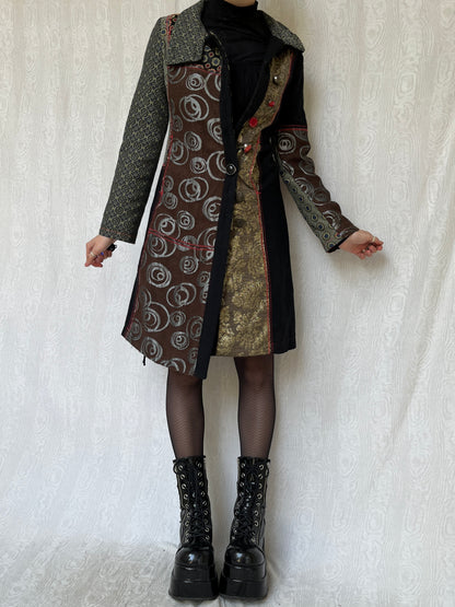 Vintage 00s Desigual Graphic Coat (M)